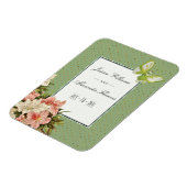 Magnet Flexible Mariage Chic Lilies & Papillon Bijou (Côté Gauche)