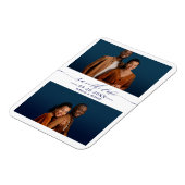 Magnet Flexible Mariage Chic Simple Enregistrer La Date 2 Photo Co (Côté Gauche)