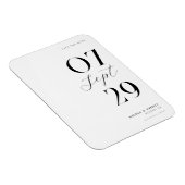 Magnet Flexible Mariage chic simple moderne Enregistrer la date (Côté Droit)