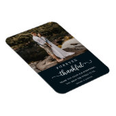 Magnet Flexible Mariage Couple Photo Forever ThankScript (Côté Droit)