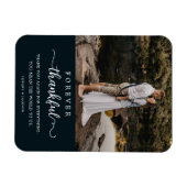 Magnet Flexible Mariage Couple Photo Forever ThankScript (Horizontal)