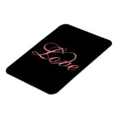Magnet Flexible Mariage d'amour de calligraphie grise de cœur bran (Côté Gauche)
