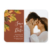 Magnet Flexible Mariage de automne de feuillage d'automne rustique (Horizontal)
