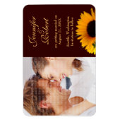 Magnet Flexible Mariage de automne Enregistrer l'aimant de date (Vertical)