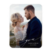 Magnet Flexible Mariage de calligraphie moderne chic photo (Vertical)