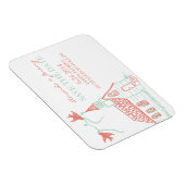 Magnet Flexible Mariage de chapelle de corail et de menthe Enregis (Côté Droit)