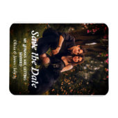 Magnet Flexible Mariage de chien photo Enregistrer la date (Horizontal)