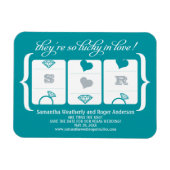 Magnet Flexible Mariage de machine à sous Enregistrer la date (Horizontal)