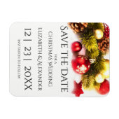 Magnet Flexible Mariage de Noël festive Enregistrer l'aimant de la (Horizontal)