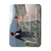 Magnet Flexible mariage de Noël marié vacances photo (Vertical)