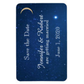 Magnet Flexible Mariage de nuit étoilé Enregistrer la date (Vertical)