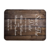 Magnet Flexible Mariage de palette en bois rustique - Enregistrer  (Horizontal)