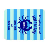 Magnet Flexible Mariage de plage crabe nautique (Horizontal)