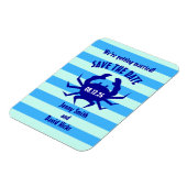 Magnet Flexible Mariage de plage crabe nautique (Côté Gauche)