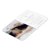 Magnet Flexible Mariage de report simple Botanique Enregistrer la  (Côté Gauche)