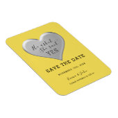 Magnet Flexible Mariage De Script Moderne Enregistrer La Date Invi (Côté Droit)