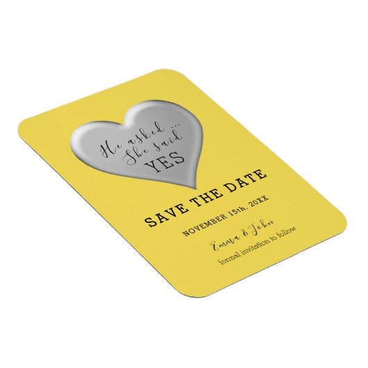 Magnet Flexible Mariage De Script Moderne Enregistrer La Date Invi (Côté Droit)