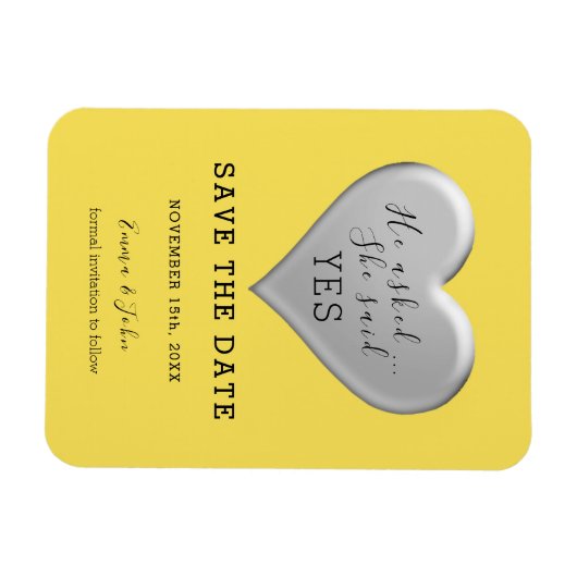 Magnet Flexible Mariage De Script Moderne Enregistrer La Date Invi (Horizontal)