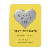 Magnet Flexible Mariage De Script Moderne Enregistrer La Date Invi (Vertical)