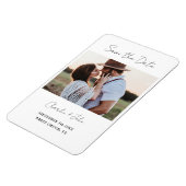 Magnet Flexible Mariage de script moderne minimal Enregistrer l'ai (Côté Gauche)