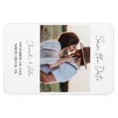 Magnet Flexible Mariage de script moderne minimal Enregistrer l'ai (Horizontal)