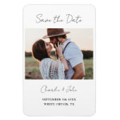 Magnet Flexible Mariage de script moderne minimal Enregistrer l'ai (Vertical)