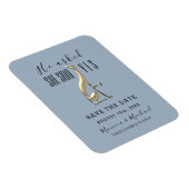 Magnet Flexible Mariage De Script Simple Enregistrer L'Invitation (Côté Droit)