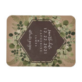 Magnet Flexible Mariage de tableau de bord géométrique botanique (Horizontal)