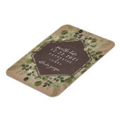 Magnet Flexible Mariage de tableau de bord géométrique botanique (Côté Gauche)