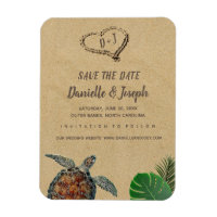 Mariage de tortue marine de plage tropicale Enregi