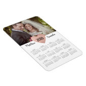 Magnet Flexible Mariage des jeunes mariés pour 2019 Calendrier Pho (Côté Droit)