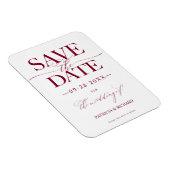 Magnet Flexible Mariage Design Moderne Enregistrer La Date Non Pho (Côté Droit)