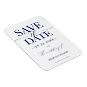 Magnet Flexible Mariage Design Moderne Enregistrer La Date Non Pho (Côté Droit)