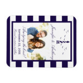 Magnet Flexible Mariage du phare nautique Photo Enregistrer la dat (Horizontal)
