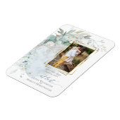 Magnet Flexible Mariage | Dusty Blue Over the Moon in Love (Côté Gauche)