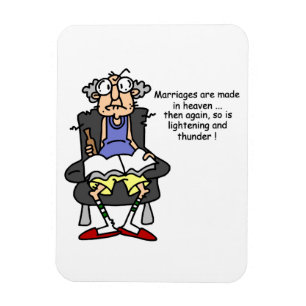 Magnet Flexible Mariage, Éclair, Humour tonnerre
