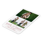 Magnet Flexible Mariage élégant Enregistrer La Date Plusieurs Phot (Côté Gauche)