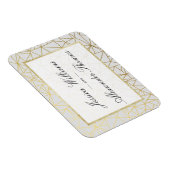 Magnet Flexible Mariage élégant or et blanc (Côté Droit)