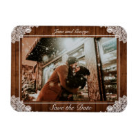 Mariage en bois rustique et dentelle blanche