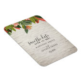 Magnet Flexible Mariage en brique blanche tropicale Enregistrer la (Côté Droit)