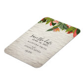 Magnet Flexible Mariage en brique blanche tropicale Enregistrer la (Côté Gauche)