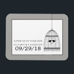 Magnet Flexible Mariage en cage cardiaque vintage Enregistrer La D<br><div class="desc">Ces mariages Coeur Birdcage Vintage sauf la date les magnets sont parfaits pour tout couple qui planifie une célébration de mariage élégante Le design de cage d'oiseau peut être personnalisé pour convenir à votre événement spécial et sera la date parfaite pour enregistrer la date pour tout événement vintage à thème,...</div>
