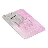 Magnet Flexible Mariage en Dollar de Sable Rose Enregistrer la dat (Côté Droit)