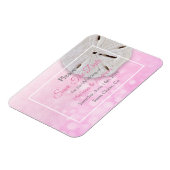 Magnet Flexible Mariage en Dollar de Sable Rose Enregistrer la dat (Côté Gauche)