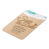 Magnet Flexible Mariage Enregistrer La Date Été Sandy Beach Starfi (Côté Gauche)