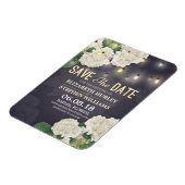 Magnet Flexible Mariage Enregistrer La Date Hydrangea String Light (Côté Gauche)