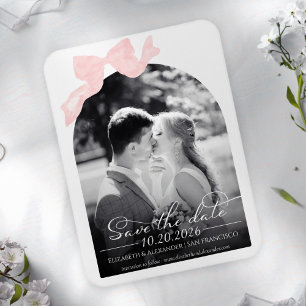 Magnet Flexible Mariage Enregistrer la date Invitation Photo de