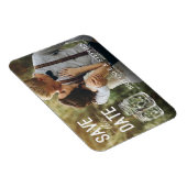 Magnet Flexible Mariage Enregistrer La Date Mason Jar Light Photo (Côté Droit)