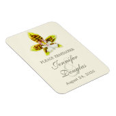 Magnet Flexible Mariage enregistrer la date orchidée aimant (Côté Droit)