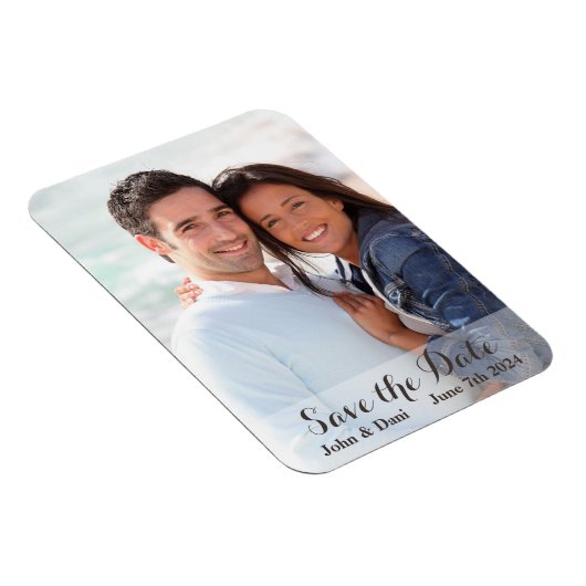 Magnet Flexible Mariage Enregistrer la date - Script simple (Côté Droit)